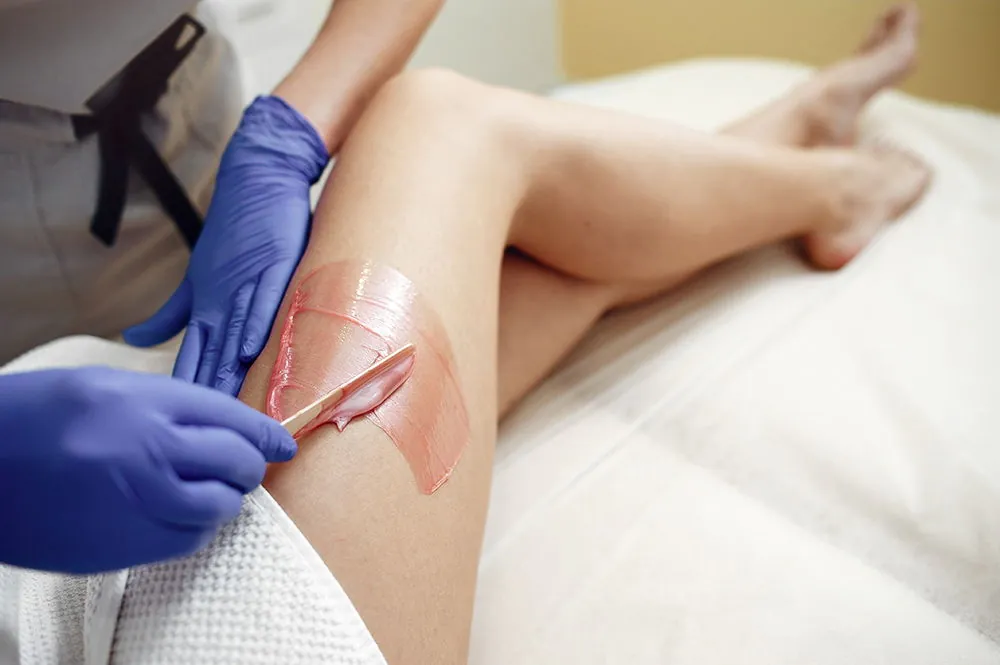 Psoriasis and depilation - legs waxing